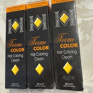 Lot 3 Super Platinum Natural Blonde Hair Color Cream 11.0 TERME COLOR Sealed New